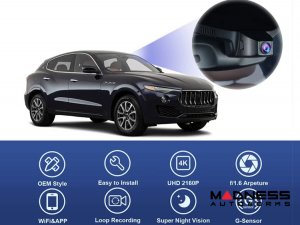 Maserati Levante Integrated Dash Camera System - 4K Front Camera - models w/ Sunroof